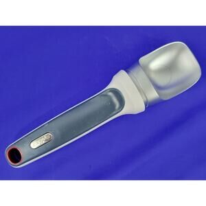 ZYLISS Ice Cream Scoop Right Scoop - Balanced Metal Ergonomic Handle Gray White